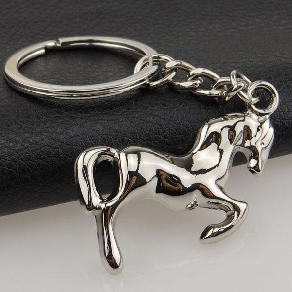 Classic Silver Horse Keychain