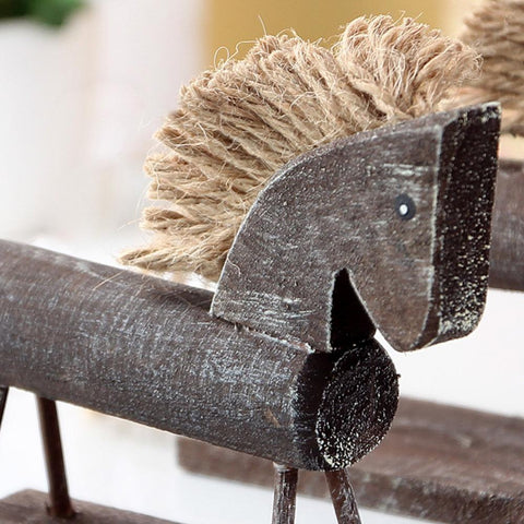 Wooden Crafts Horse Decoration