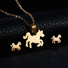 FREE! Horse Necklace & Earring Set
