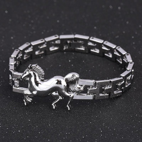 Chain Link Horse Bracelet