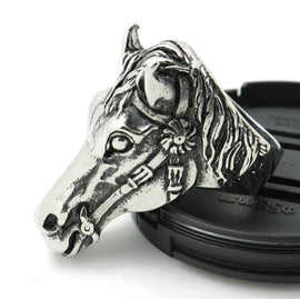 Stainless Steel Mustang Ring