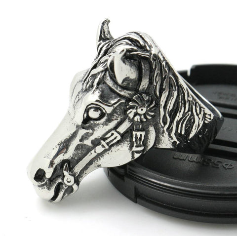Stainless Steel Mustang Ring