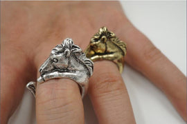 FREE! Antique Multicolor Adjustable Horse Ring