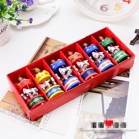 6 Christmas Horse Ornaments