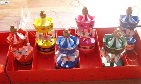 6 Christmas Horse Ornaments