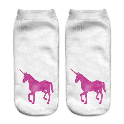 Horse Print Ankle Socks