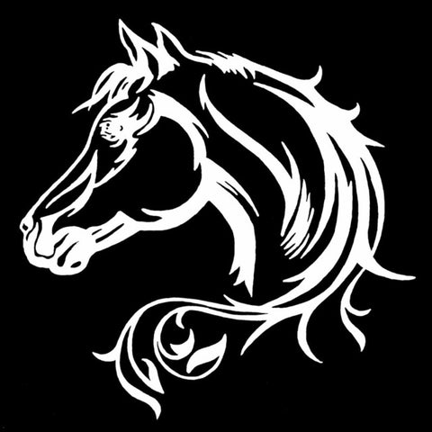 Horse Head Car Sticker