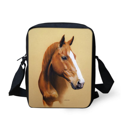 Horse Printed Crossbody Bag