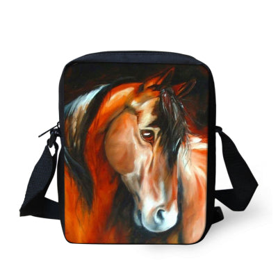 Horse Printed Crossbody Bag