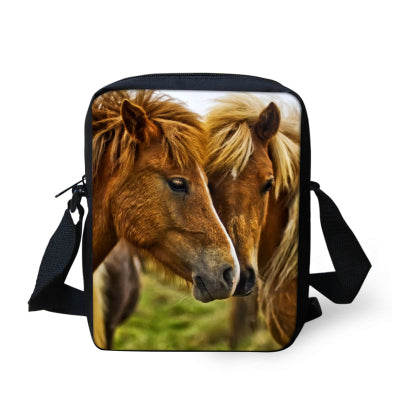 Horse Printed Crossbody Bag