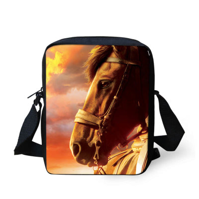 Horse Printed Crossbody Bag