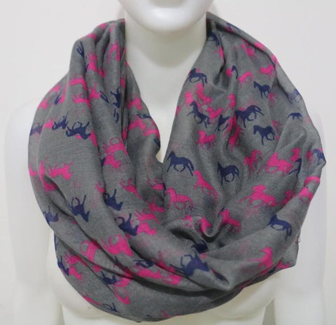 Fashionable Horse Infinity Scarf