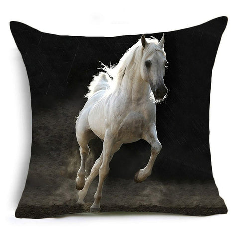 Horses Decorative Pillow Cover