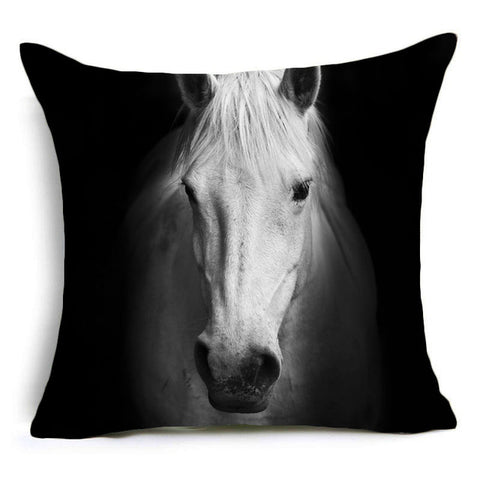 Horses Decorative Pillow Cover