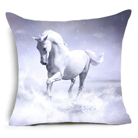 Horses Decorative Pillow Cover