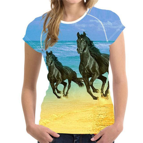 Colorful Horse Summer T-Shirt