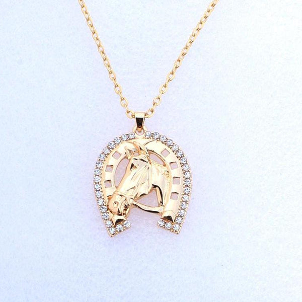 Crystal Horseshoe Necklace