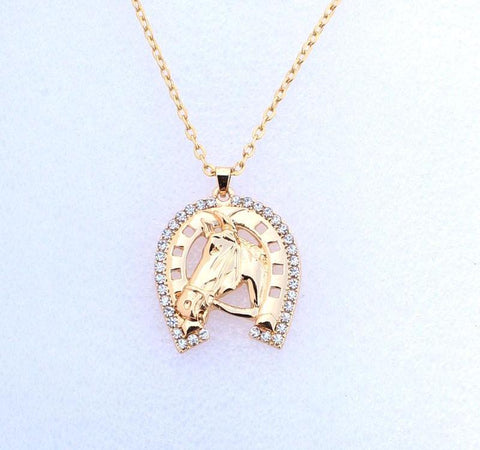 Crystal Horseshoe Necklace