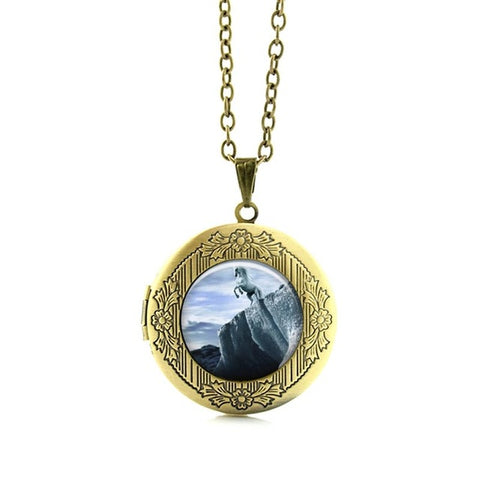 FREE! Black and White Horse Necklace