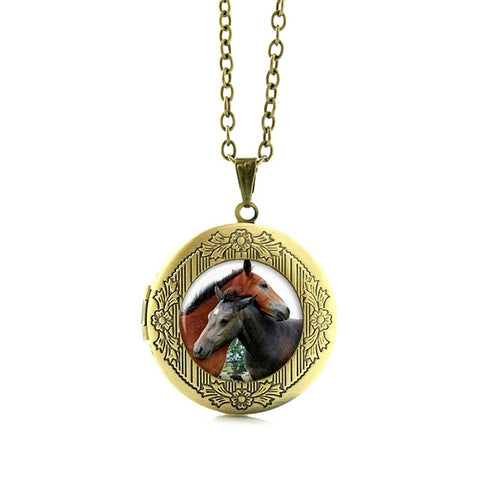 FREE! Black and White Horse Necklace