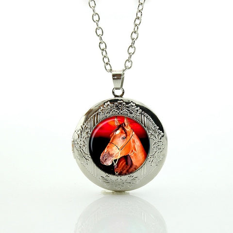 FREE! Black and White Horse Necklace