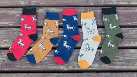 Horse Socks 5 Pairs