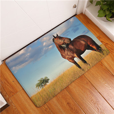 Horse Bathroom & Kitchen Rug