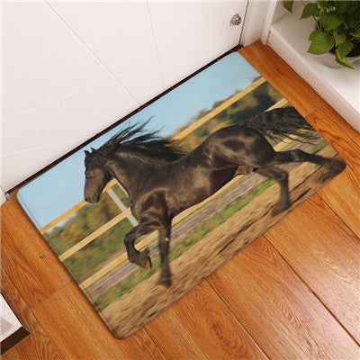 Horse Bathroom & Kitchen Rug