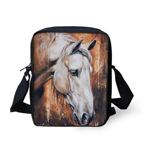 Horse Printed Crossbody Bag