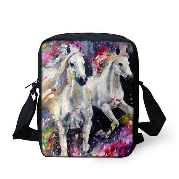 Horse Printed Crossbody Bag