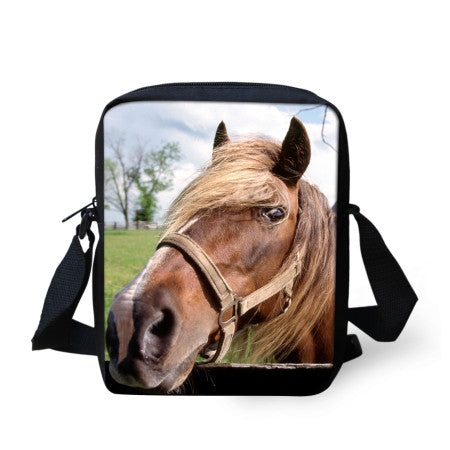 3D Horse Messenger Bag