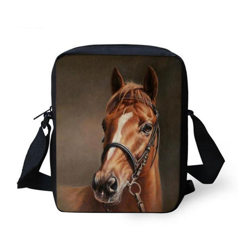 3D Horse Messenger Bag