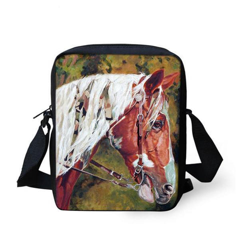 3D Horse Messenger Bag