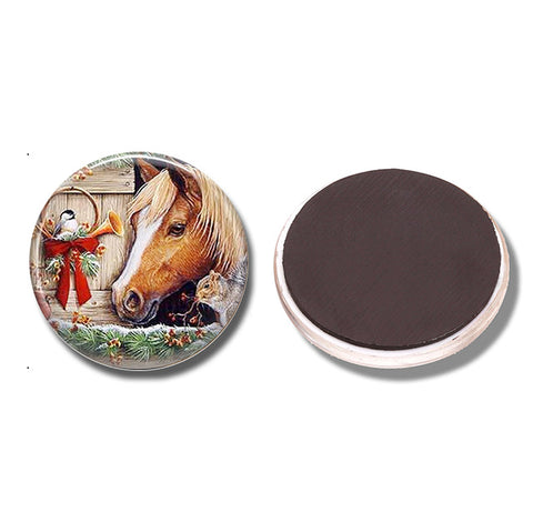 Horse Painting Fridge Magnet