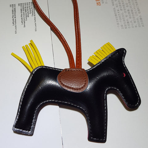 Luxury Horse Leather Keychain