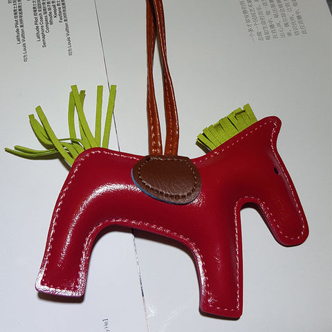 Luxury Horse Leather Keychain