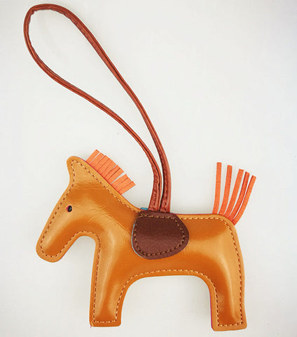 Luxury Horse Leather Keychain