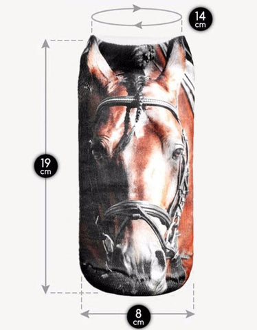 Horse Print Ankle Socks
