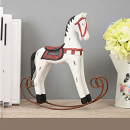 Rocking Horse Wood Statue
