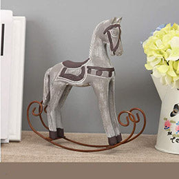 Rocking Horse Wood Statue