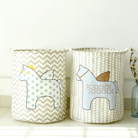 Cute Horses Laundry Basket