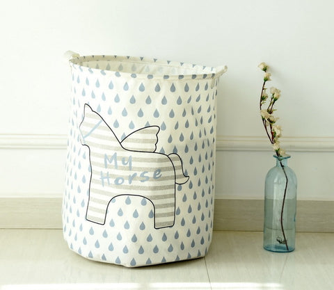 Cute Horses Laundry Basket
