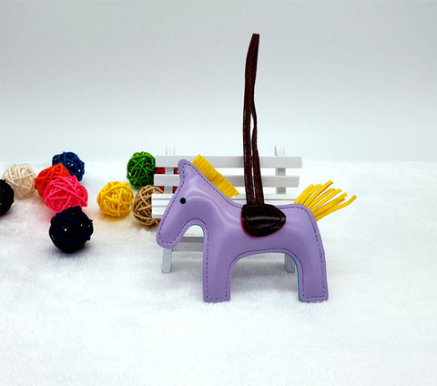 Luxury Horse Leather Keychain