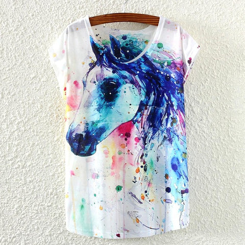 Watercolor Horse Women's T-shirt