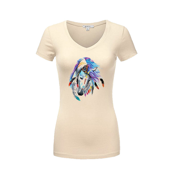 Feather Horse Iron On Patch