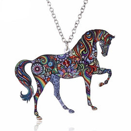 FREE! Tattoo Style Horse Pendant