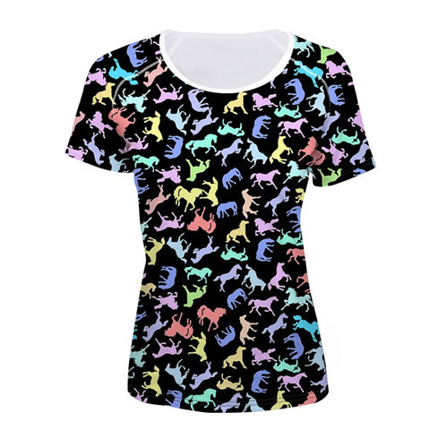 3D Horse Women T-Shirt