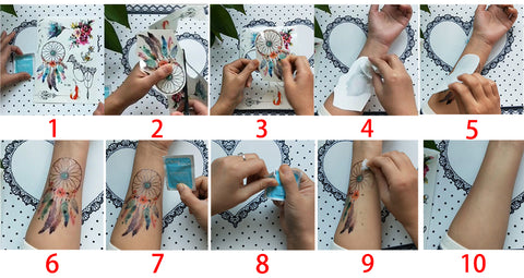 Rockin' Temporary Tattoo With Horse