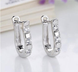 Silver Horse Shoe Earrings
