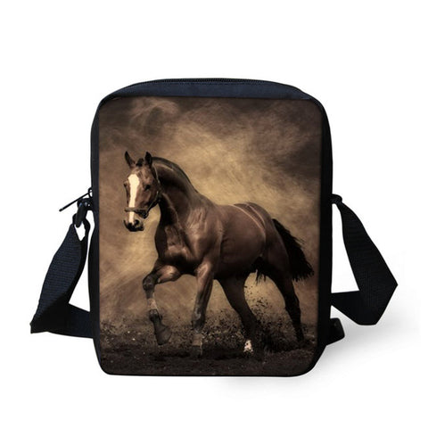 Horse Print Messenger Bag